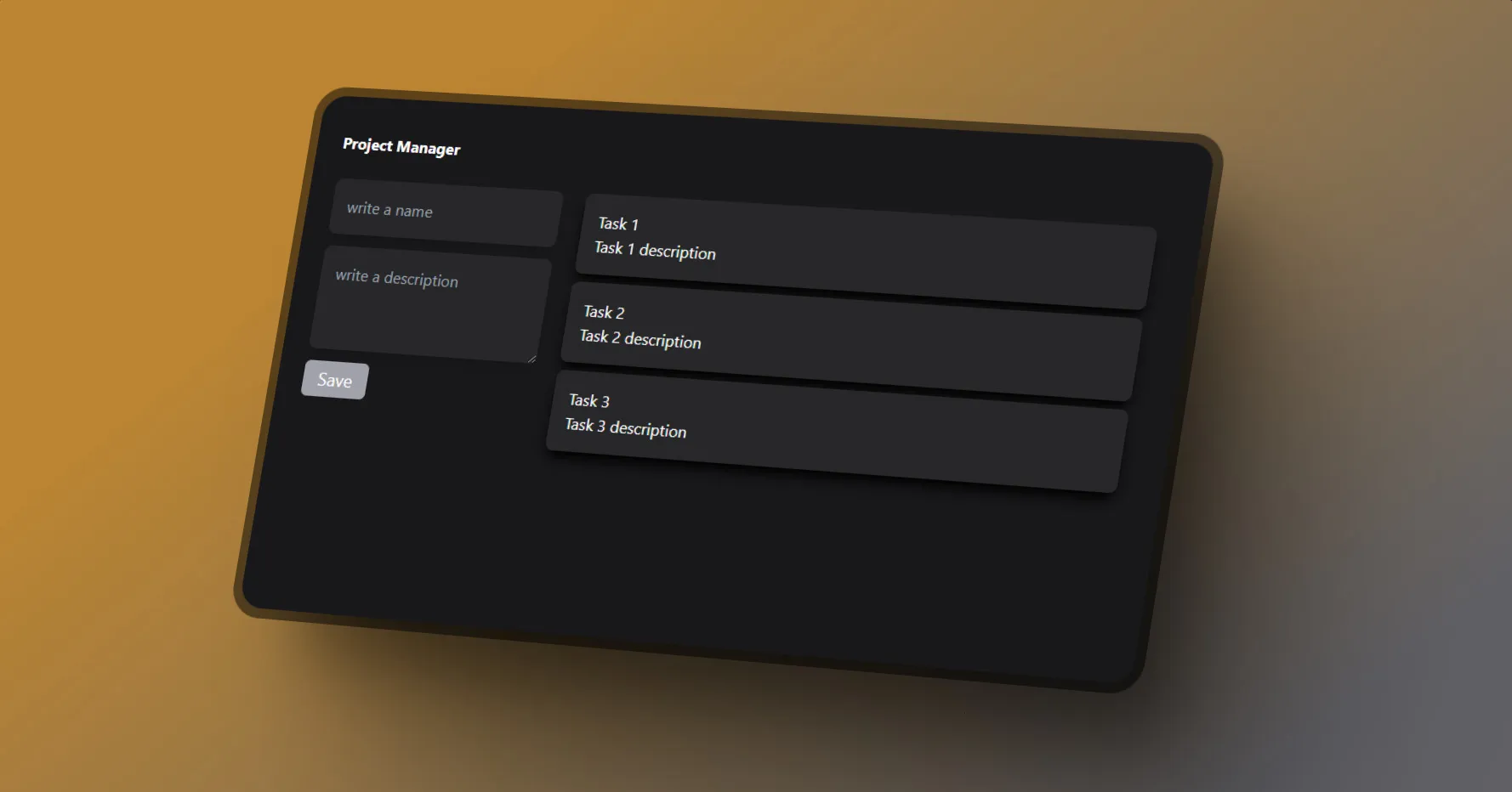 Screenshot of project MERN Stack
